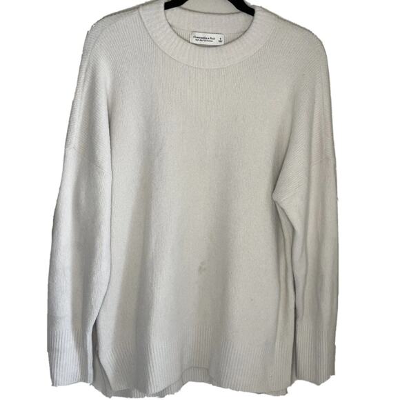 Abercrombie & Fitch Soft A&F Collection White Long Sleeve Sweater Size Small - Picture 1 of 6